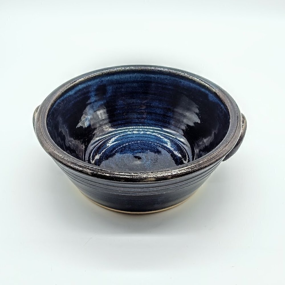 Luling Icehouse Texas Studio Art Pottery Drip Glazed Bowl
